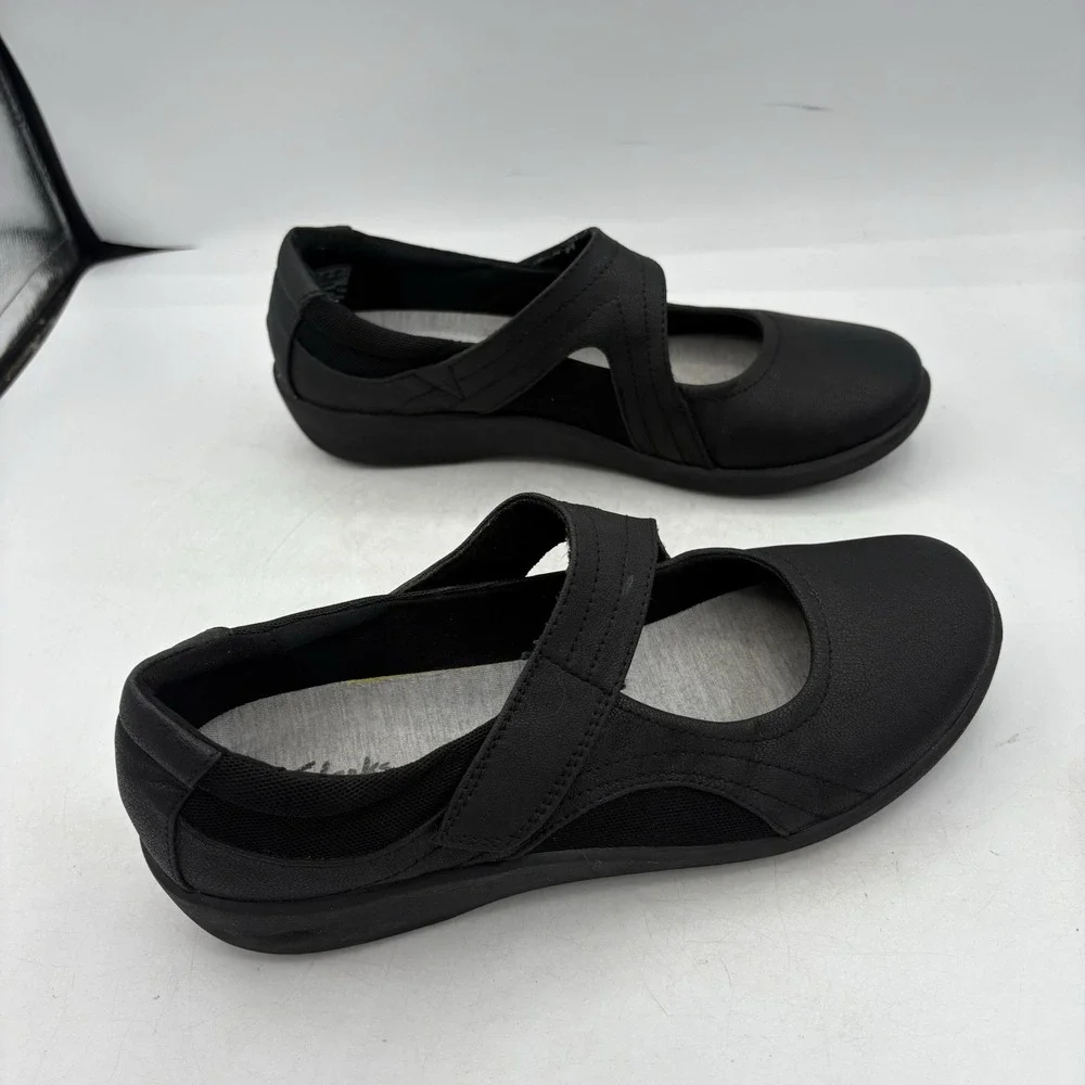 Clarks Cloudsteppers Shoes Womens Size 8.5 M Sillian Bella Mary Jane Black
